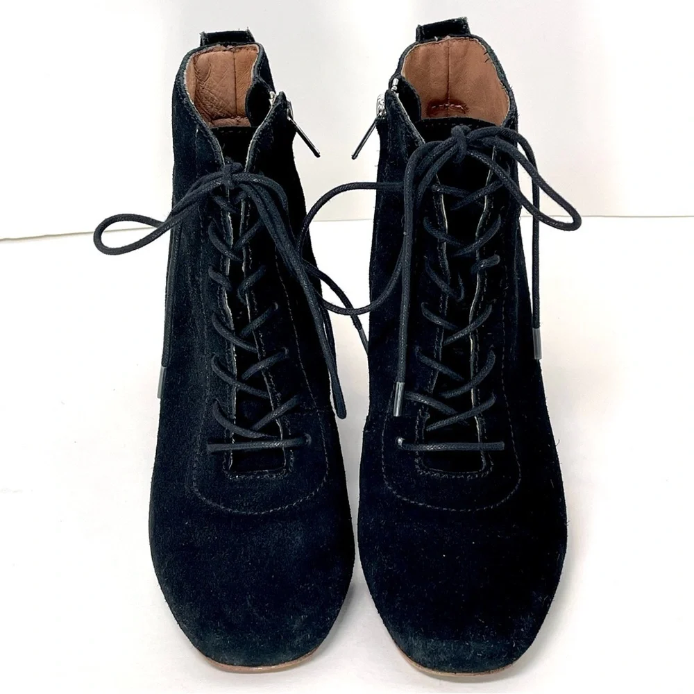 MADEWELL Women’s The‎ Emilia Lace-Up Boot Size 6 Black